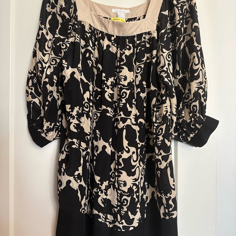 Gracie midi silk dress